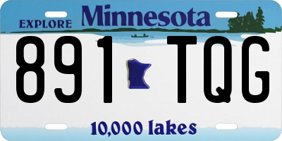 MN license plate 891TQG
