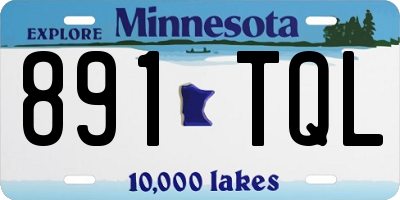 MN license plate 891TQL