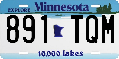 MN license plate 891TQM