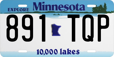 MN license plate 891TQP