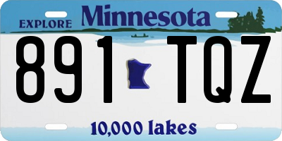MN license plate 891TQZ