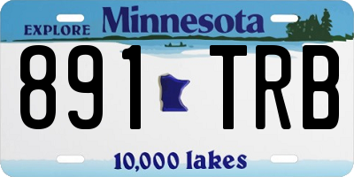 MN license plate 891TRB