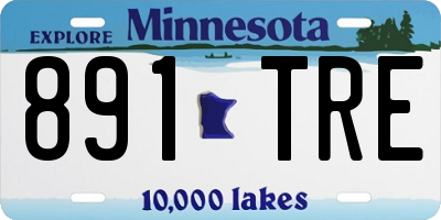 MN license plate 891TRE