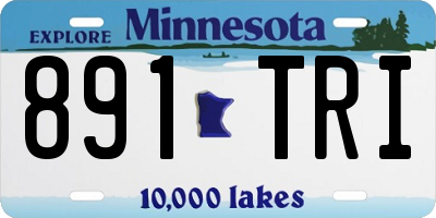 MN license plate 891TRI