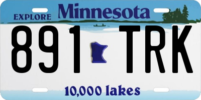 MN license plate 891TRK