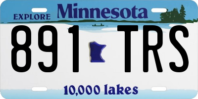 MN license plate 891TRS