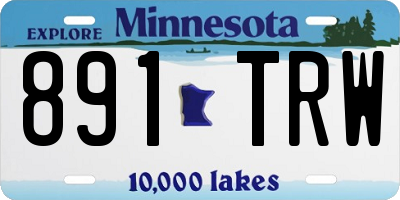 MN license plate 891TRW
