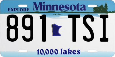 MN license plate 891TSI