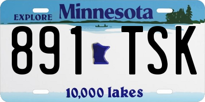 MN license plate 891TSK
