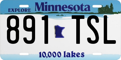 MN license plate 891TSL