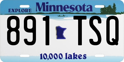 MN license plate 891TSQ