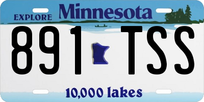 MN license plate 891TSS