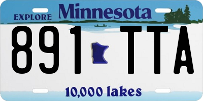 MN license plate 891TTA