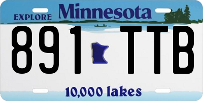 MN license plate 891TTB
