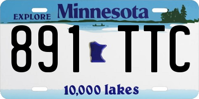 MN license plate 891TTC