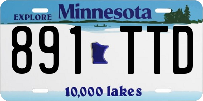 MN license plate 891TTD