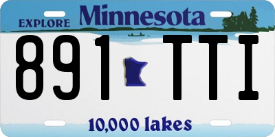 MN license plate 891TTI