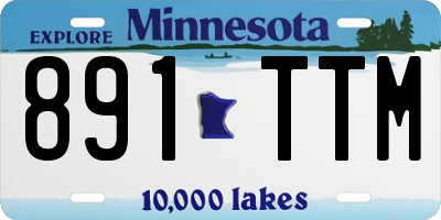 MN license plate 891TTM