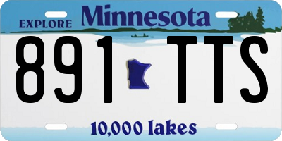 MN license plate 891TTS