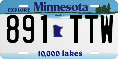 MN license plate 891TTW