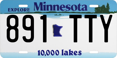 MN license plate 891TTY
