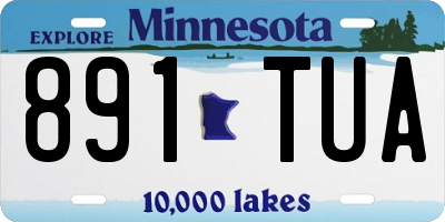 MN license plate 891TUA