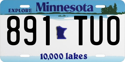 MN license plate 891TUO