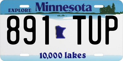 MN license plate 891TUP