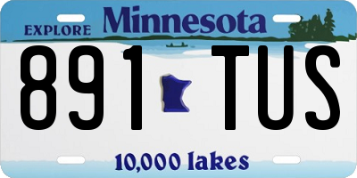 MN license plate 891TUS