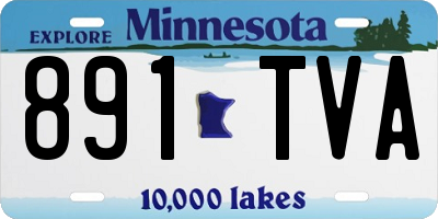 MN license plate 891TVA