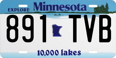 MN license plate 891TVB
