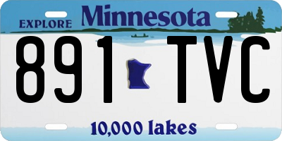 MN license plate 891TVC