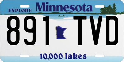 MN license plate 891TVD