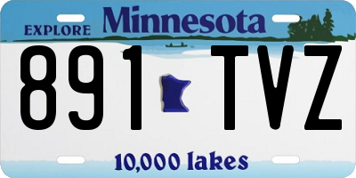 MN license plate 891TVZ