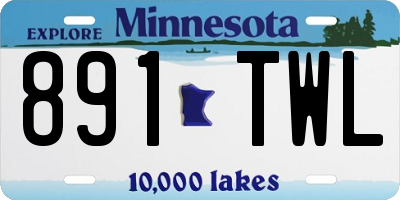 MN license plate 891TWL