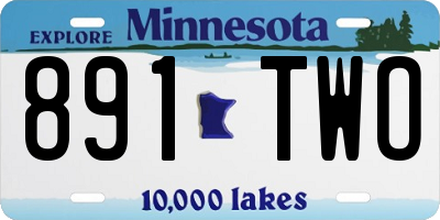 MN license plate 891TWO