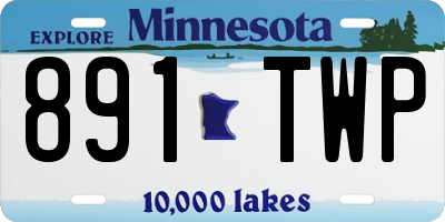 MN license plate 891TWP