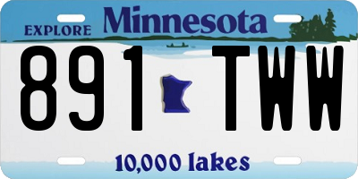 MN license plate 891TWW