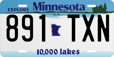 MN license plate 891TXN