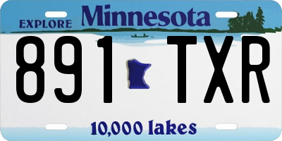 MN license plate 891TXR