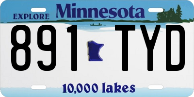 MN license plate 891TYD