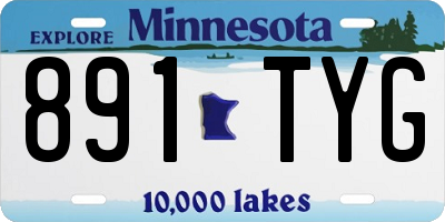 MN license plate 891TYG