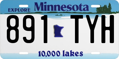 MN license plate 891TYH