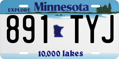MN license plate 891TYJ