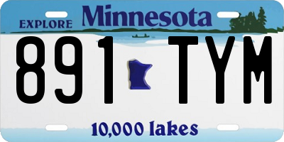 MN license plate 891TYM