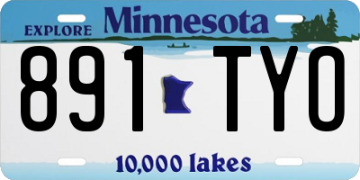 MN license plate 891TYO