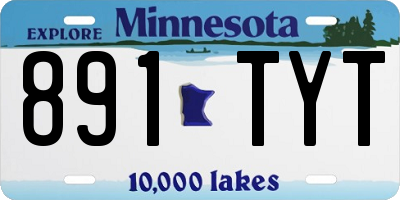 MN license plate 891TYT