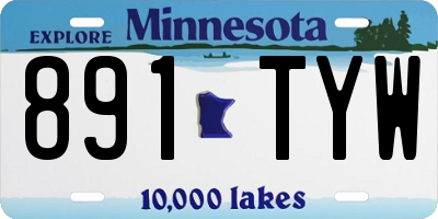MN license plate 891TYW
