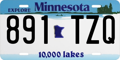 MN license plate 891TZQ