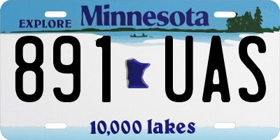 MN license plate 891UAS